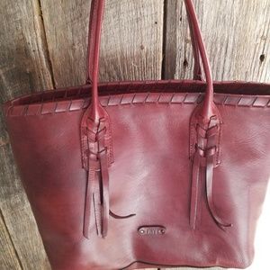 Red Frye bag